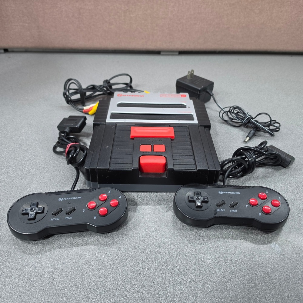 Hyperkin Retron 2 Gaming Console Good NES SNES Dual Slot System - Untested